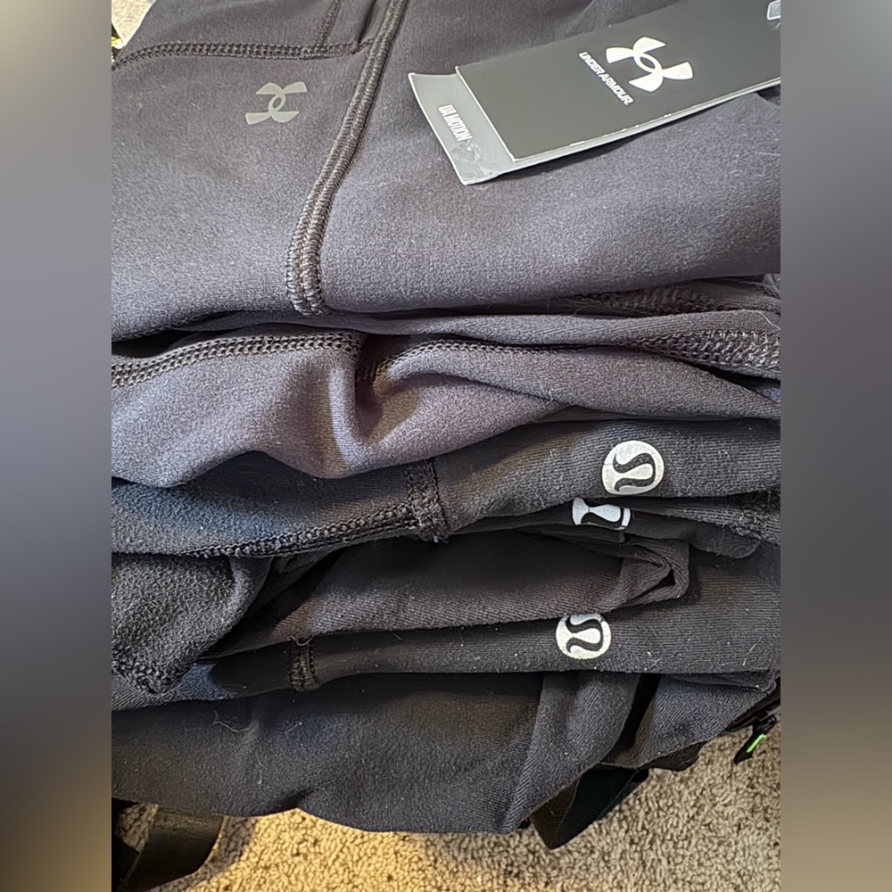 **SOLD** 4 pairs leggings, Lululemon & Under Armour